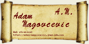 Adam Magovčević vizit kartica